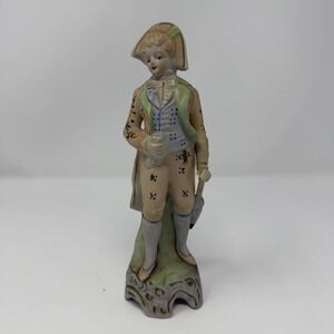 Vintage Thames Japan Hand Painted Porcelain Colonial Gentleman Figurine 7 Inch